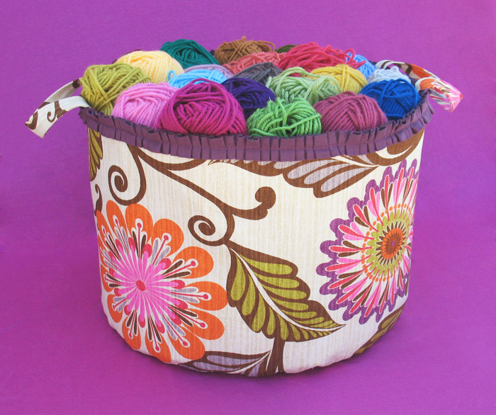 Yarn Storage Basket Sewing Tutorial.