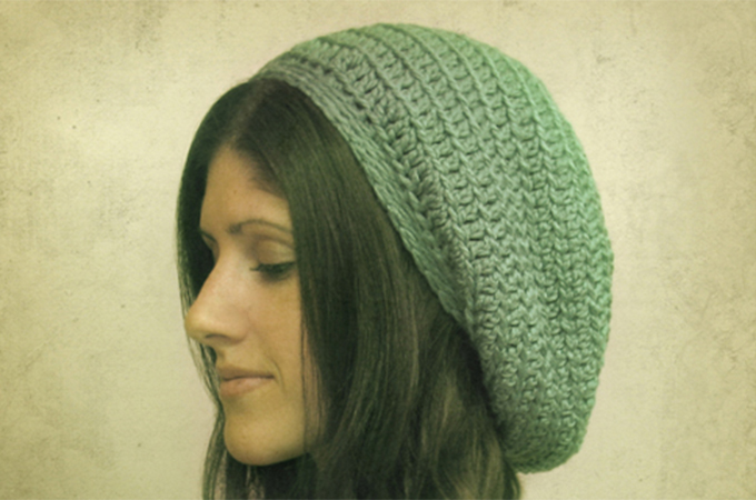 Gumdrop Slouchy Hat Free Crochet Pattern