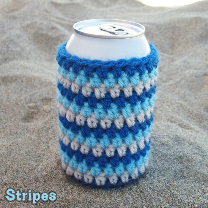 Knit-Look Crochet Beer Cozy