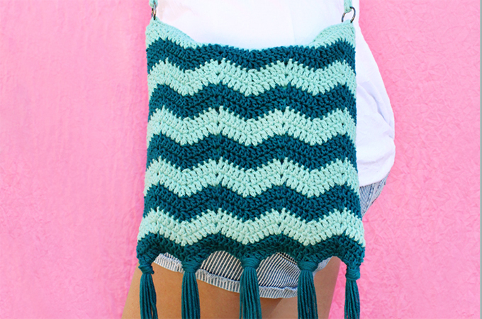 Rip Tide Fringe Bag Crochet Pattern