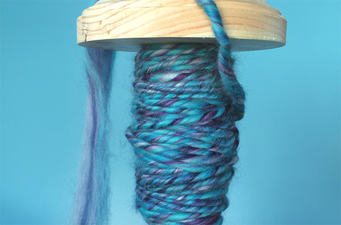 My First Time Spinning Yarn