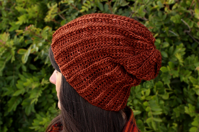 Road Trip Slouchy Beanie Free Crochet Pattern