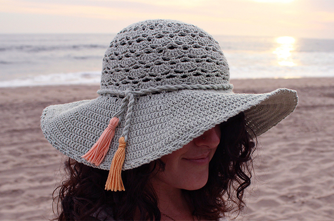 Piña Colada Sun Hat Crochet Pattern