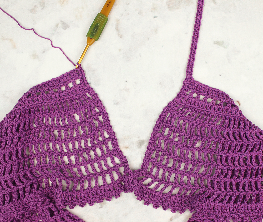 Catalina Crop Tank Free Crochet Pattern - Gleeful Things