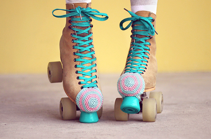 Roller Skate Toe Guards Free Crochet Pattern